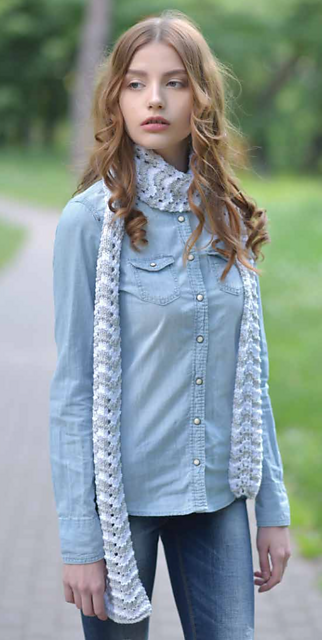 Summer Feather & Fan Scarf