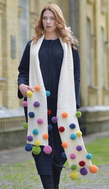 Pompom Scarf