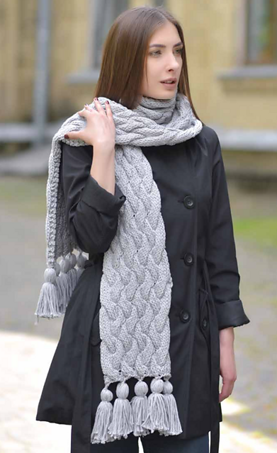 Cabled Scarf