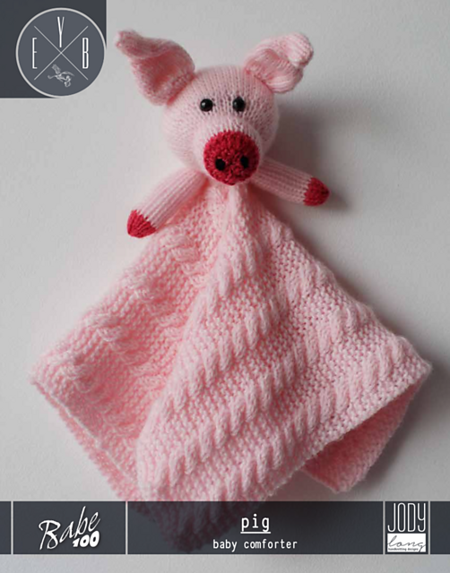 Pig Baby Comforter EY1044-02