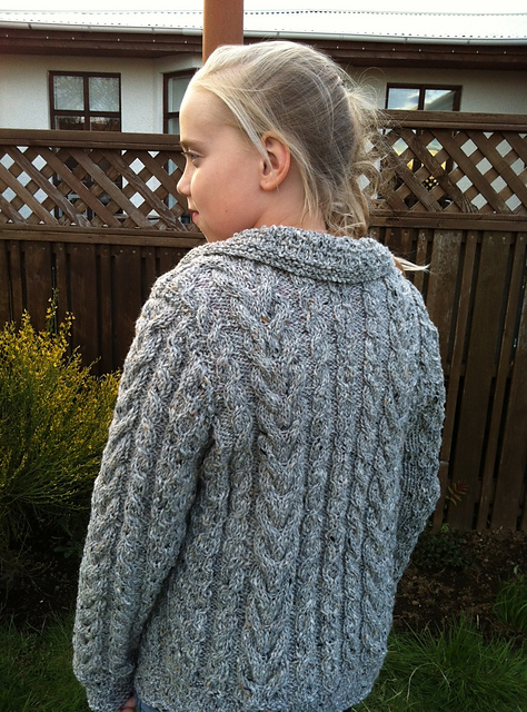 Cabled cardigan