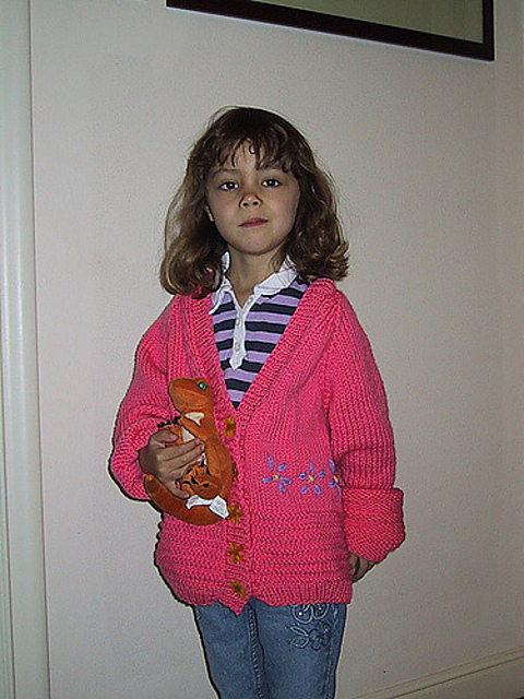 Design E - Flower Cardigan