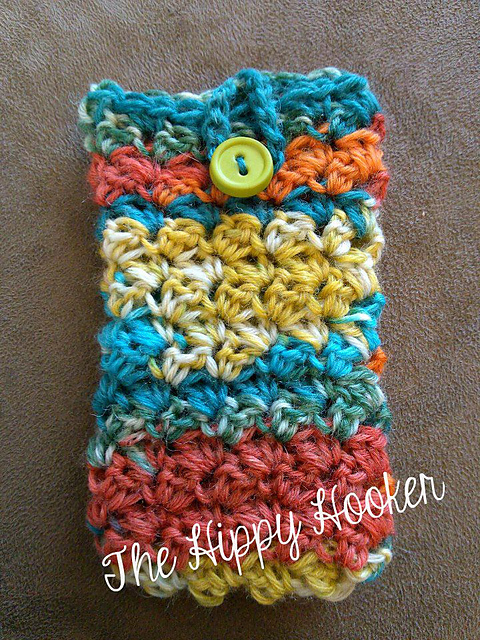 Sock Yarn Phone Cozy