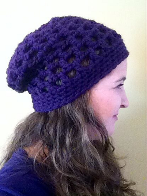 Perfect Purple Slouchy Hat