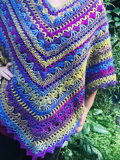 Romance Garden Poncho