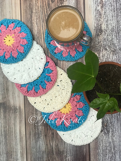 Flower Coaster/Scrubby Duo
