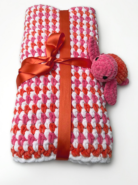 Bright Dreams Plush Baby Blanket and Tiny Turtle