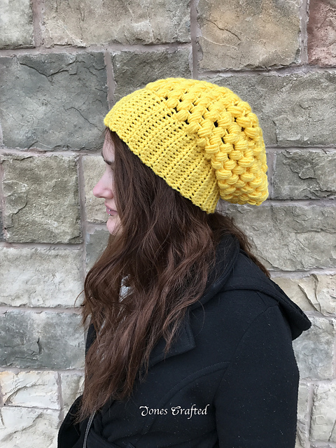 Creamy Puff Stitch Beanies