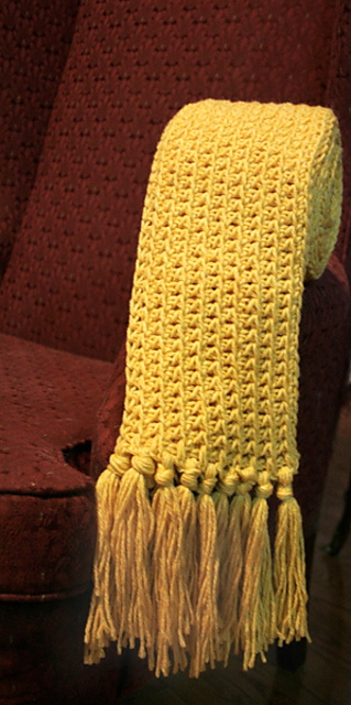 Simple Tunisian Mesh Scarf