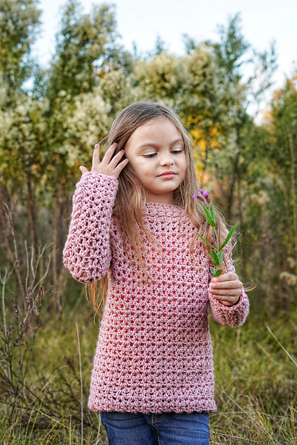 Oversized V Pullover - (Child)