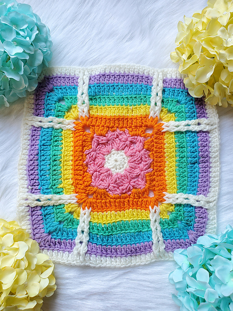 Fairy Wing Flower Square