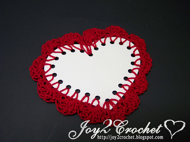 Paper Heart with Croceht Edging