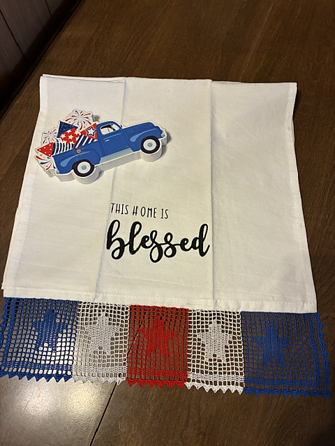 Stars and Stripes Towel Edging