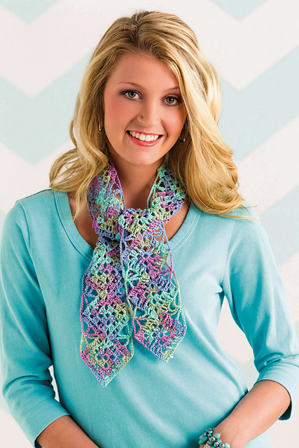 Watercolor Lace Scarf