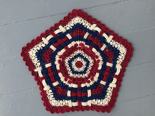 Five Point Star Doily