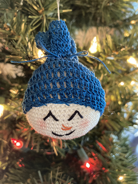 Snowman Face Ornament