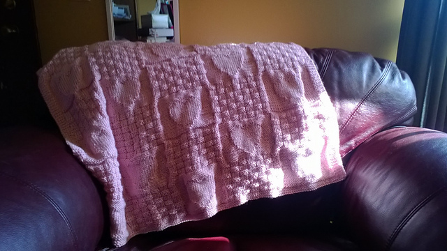 Pink Hearts and Basketweave