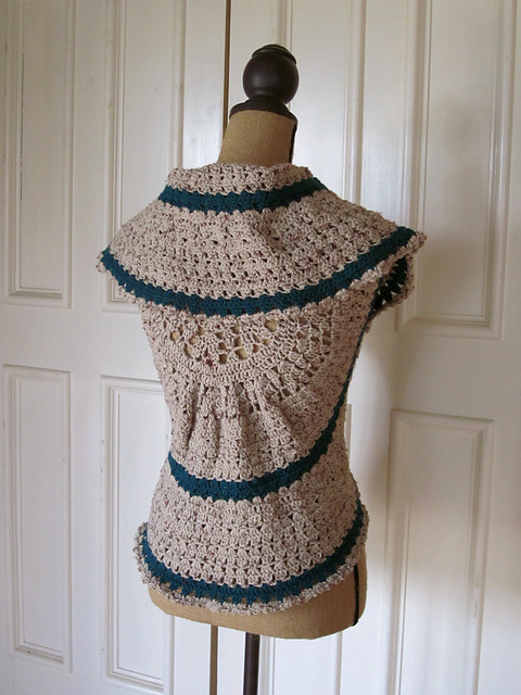 Heather on the Hill Circle Vest Version