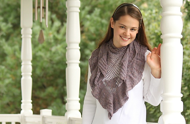Ruffles and Wild Roses Shawlette