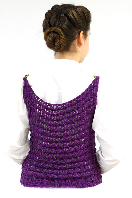 Glimmering Lace Handkerchief Vest