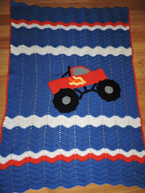 Bitty Baby Wave blanket