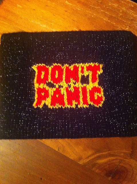 "Hitchhikers Guide" 'Don't Panic' iPad Cozy