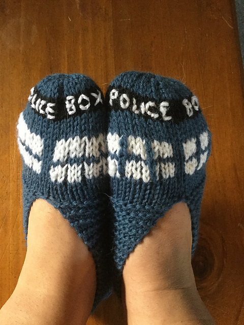 Doctor Who Tardis Slippers
