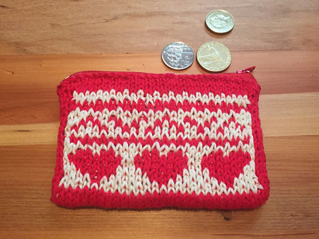 Scandi Heart Coin Purse