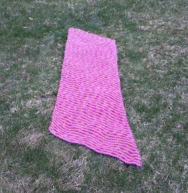 Shawl Knit on the Bias
