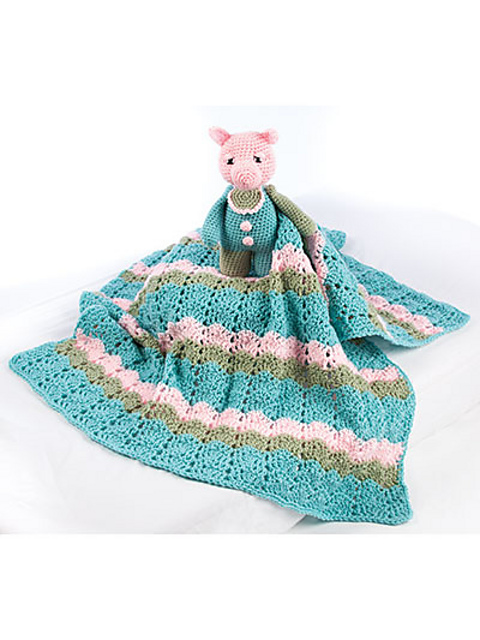 Soft Ripples Blanket & Piggy