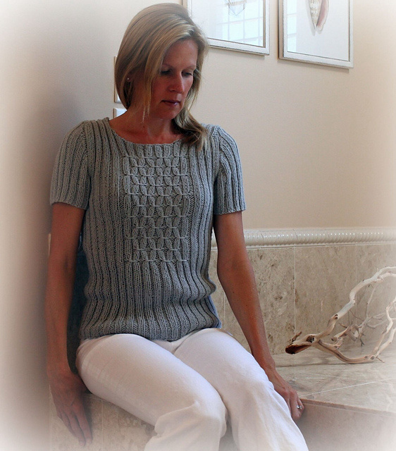 # 18 Pulli mit Smokmuster