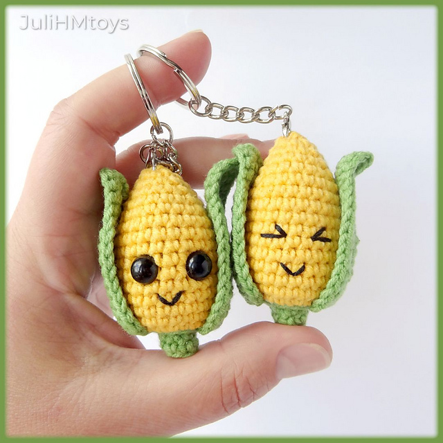 Corn keychain
