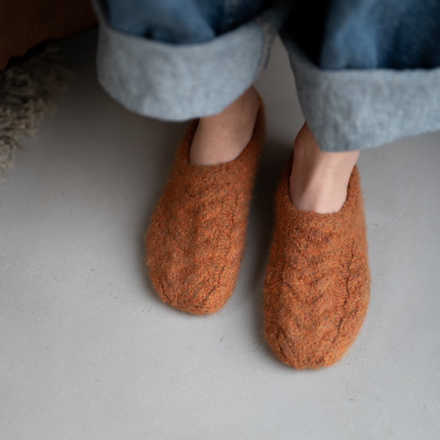 James Felted Slipper