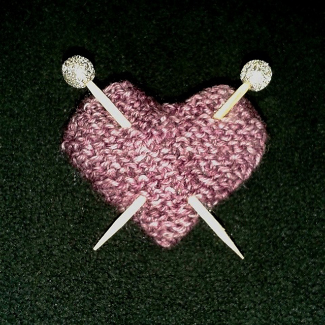 I ♥ tricot - Broche mini coeur