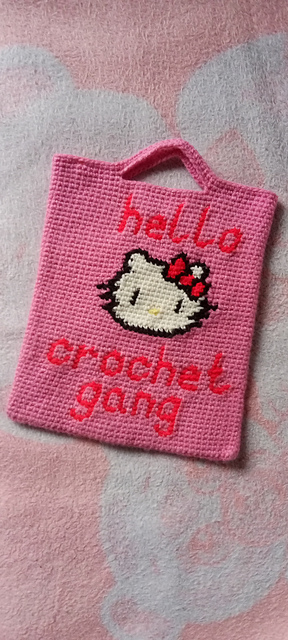 Crochet gang tapestry crochet