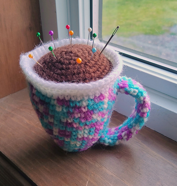 Coffee Cup Pin Cushion
