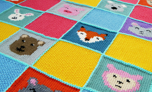 Animal Patchwork Blanket