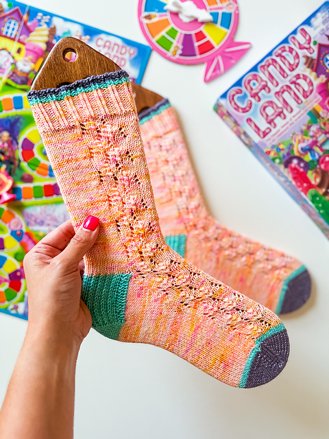 Ravelry: Candy Land Socks pattern by Twin Stitches Designs
