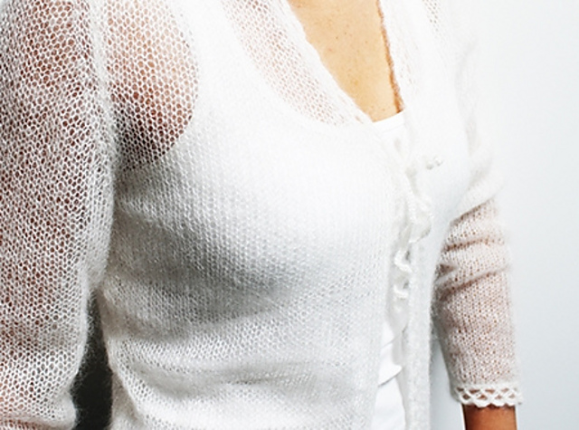 Cardigan en mohair