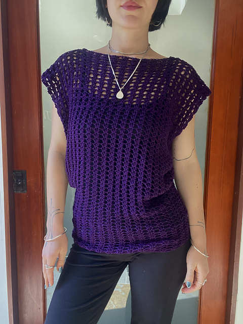 Maple Slouchy Lace Top