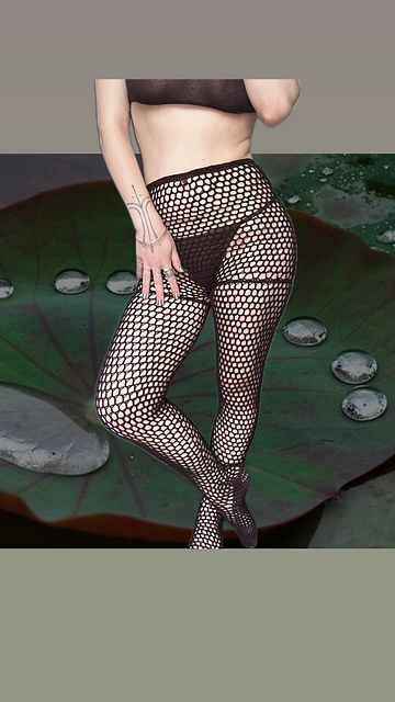 Pelargonium Mesh Fishnet Tights