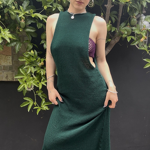 Emerald Knit Maxi Dress