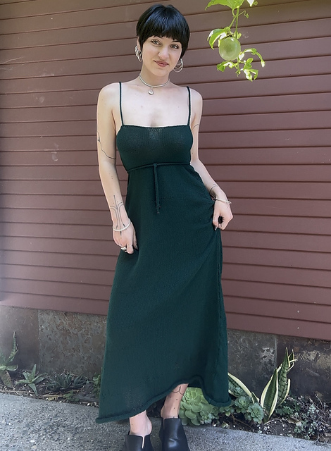 Malachite Knit Maxi Dress