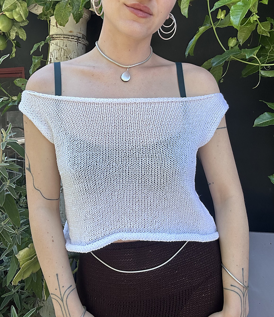 Calcite Knit Crop Top