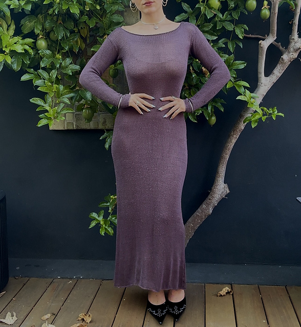 Ametrine Knit Maxi Dress