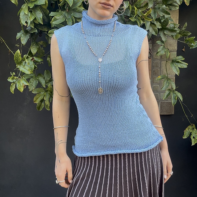 Snowflake Turtleneck Top
