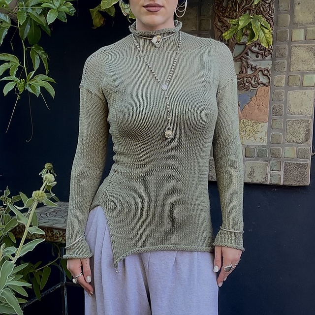 Litauia Mockneck Long Sleeve Top