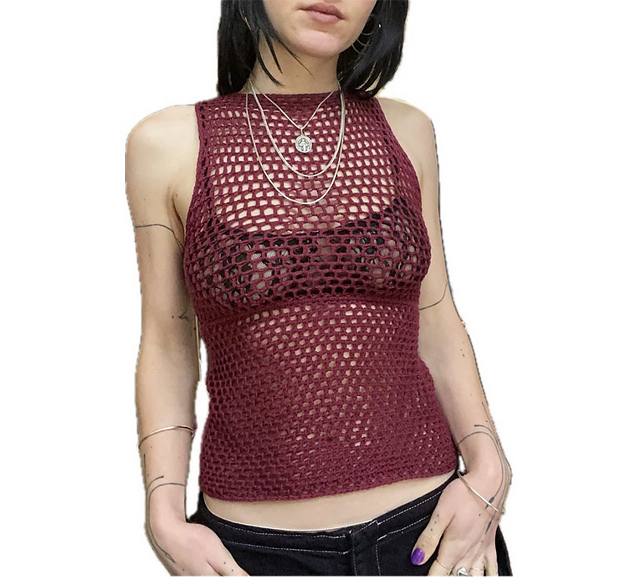The Juniper Mesh Boatneck Top