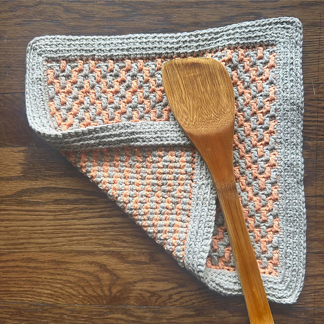 Mosaic ZigZag Dishcloth