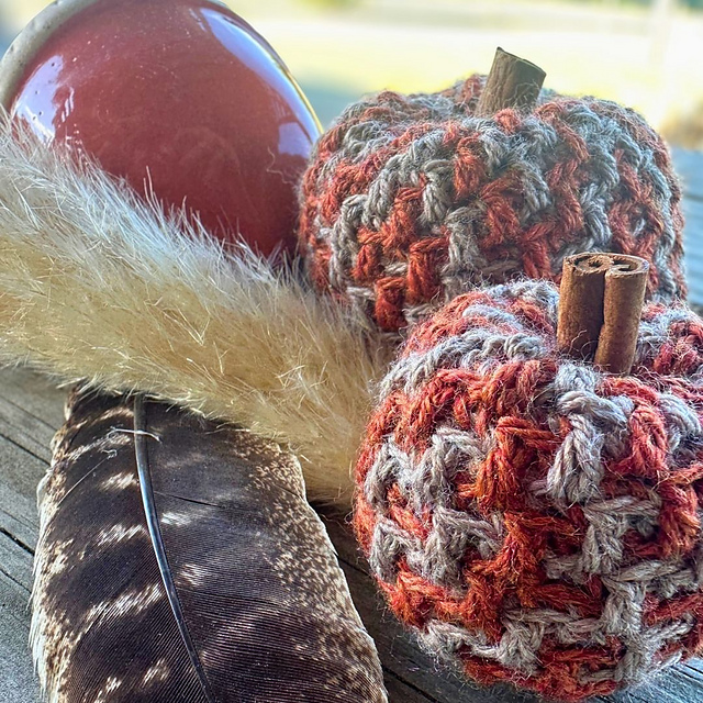 Mosaic Argyle Pumpkins